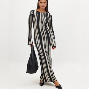 NAKD Jacquard Knitted Maxi Dress